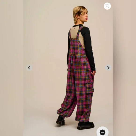 Lucy & Yak Miyada dungarees overalls jumpsuit US 14-16 - Picture 2 of 6